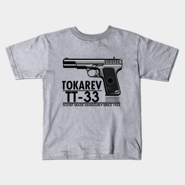 TOKEAREV TT-33 Kids T-Shirt by theanomalius_merch